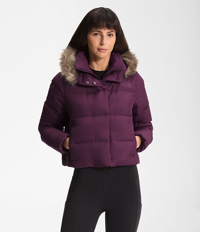 Plumifero The North Face Mujer Moradas New Dealio Short 78405NLMH